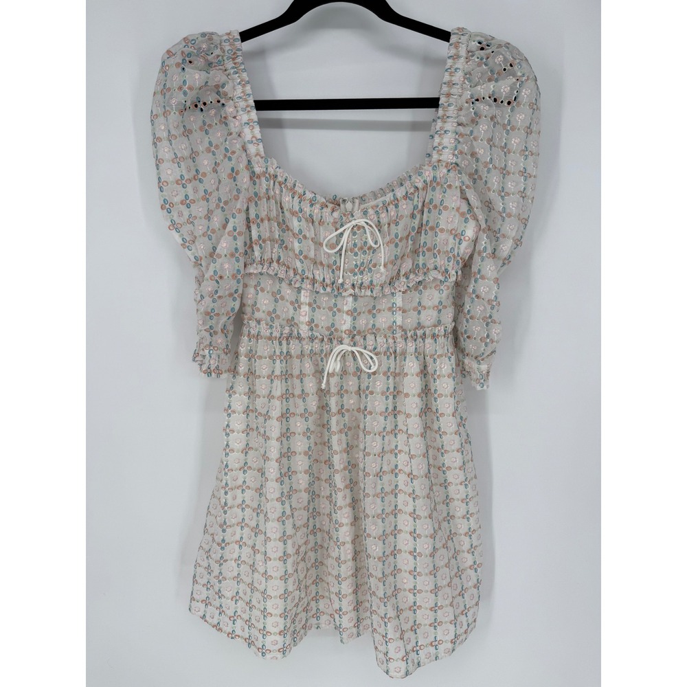 FOR LOVE & LEMONS LIBBY MINI DRESS XS DAINTY COQUETTE GIRLY